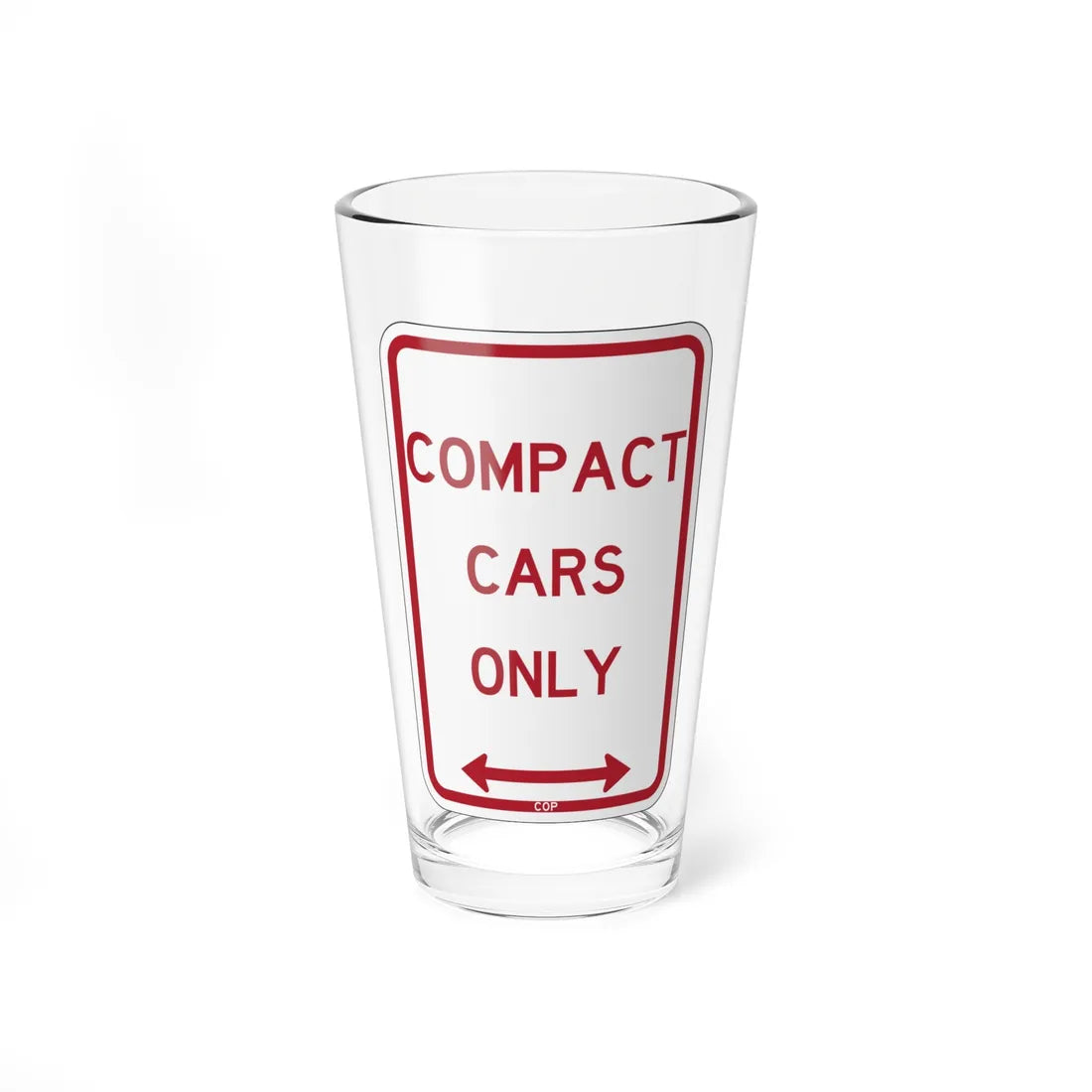 PBOT Road sign P4685D (Oregon) (Road Sign) Pint Glass 16oz 16oz - Go Mug Yourself