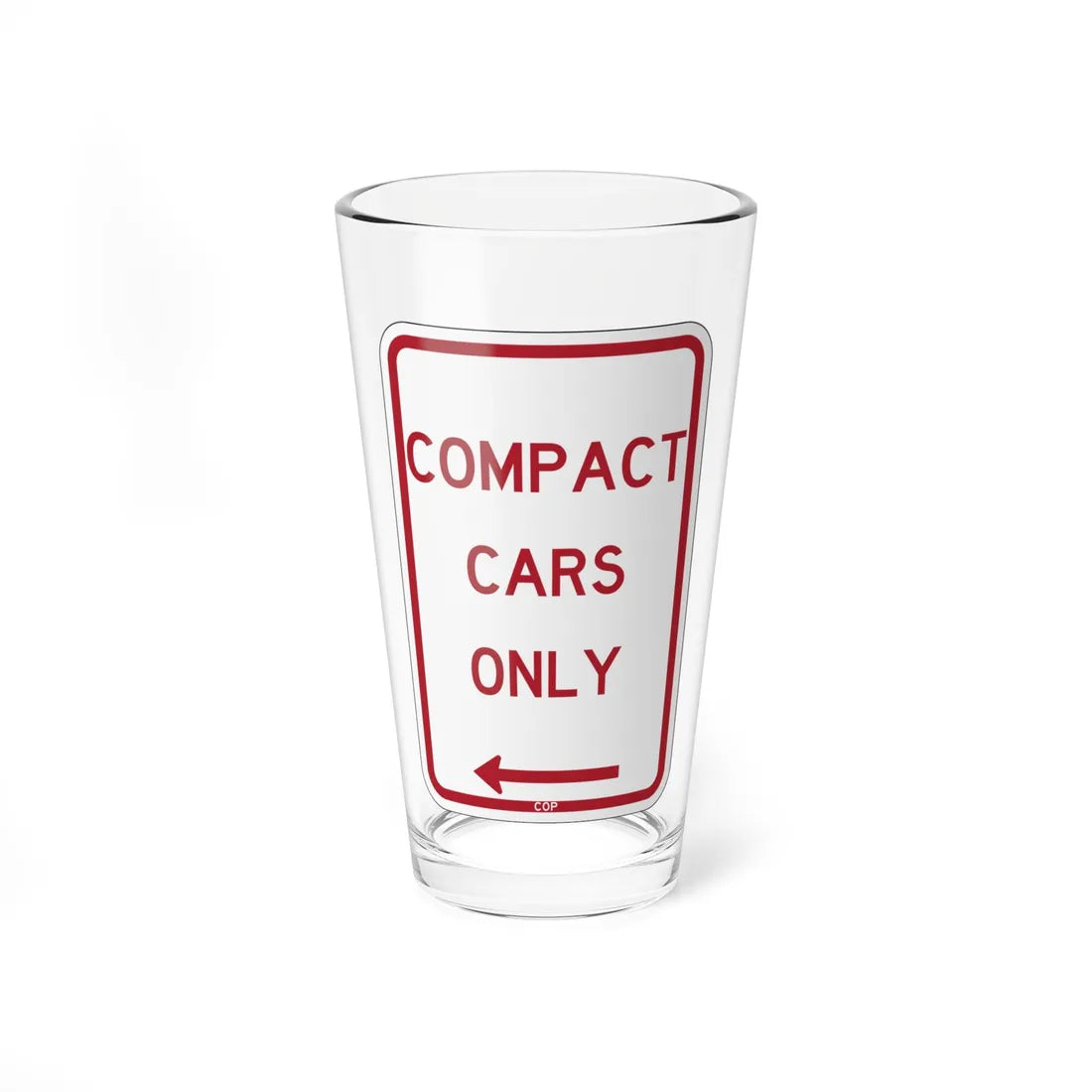 PBOT Road sign P4685L (Oregon) (Road Sign) Pint Glass 16oz 16oz - Go Mug Yourself