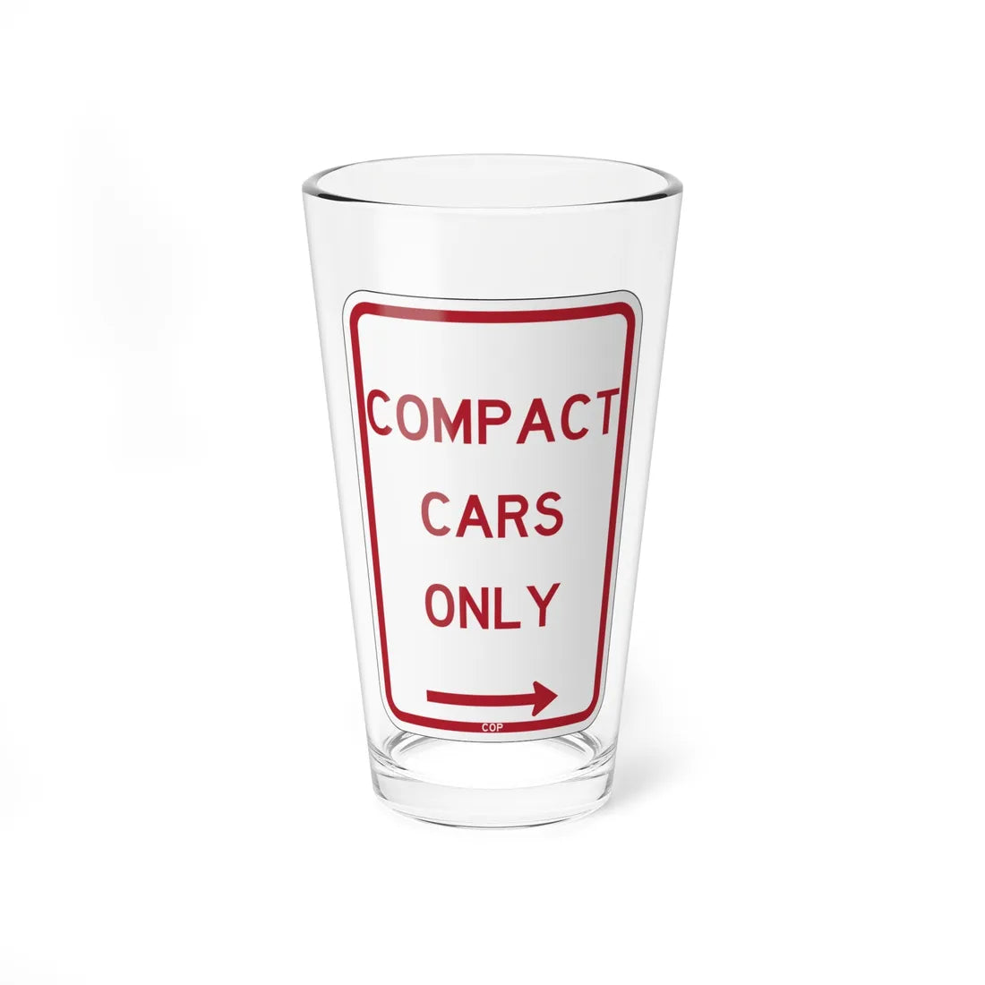 PBOT Road sign P4685R (Oregon) (Road Sign) Pint Glass 16oz 16oz - Go Mug Yourself