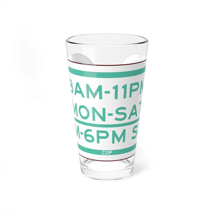 PBOT Road sign P4690 (Oregon) (Road Sign) Pint Glass 16oz 16oz - Go Mug Yourself