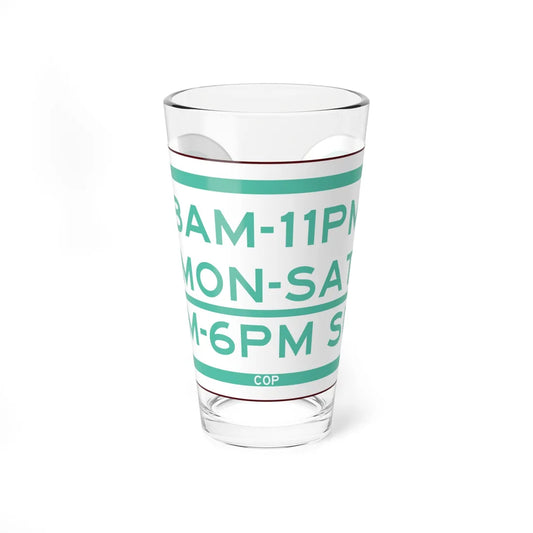 PBOT Road sign P4690 (Oregon) (Road Sign) Pint Glass 16oz 16oz - Go Mug Yourself