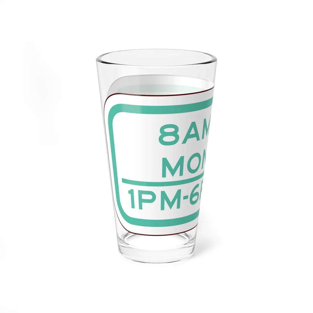 PBOT Road sign P4690 (Oregon) (Road Sign) Pint Glass 16oz - Go Mug Yourself