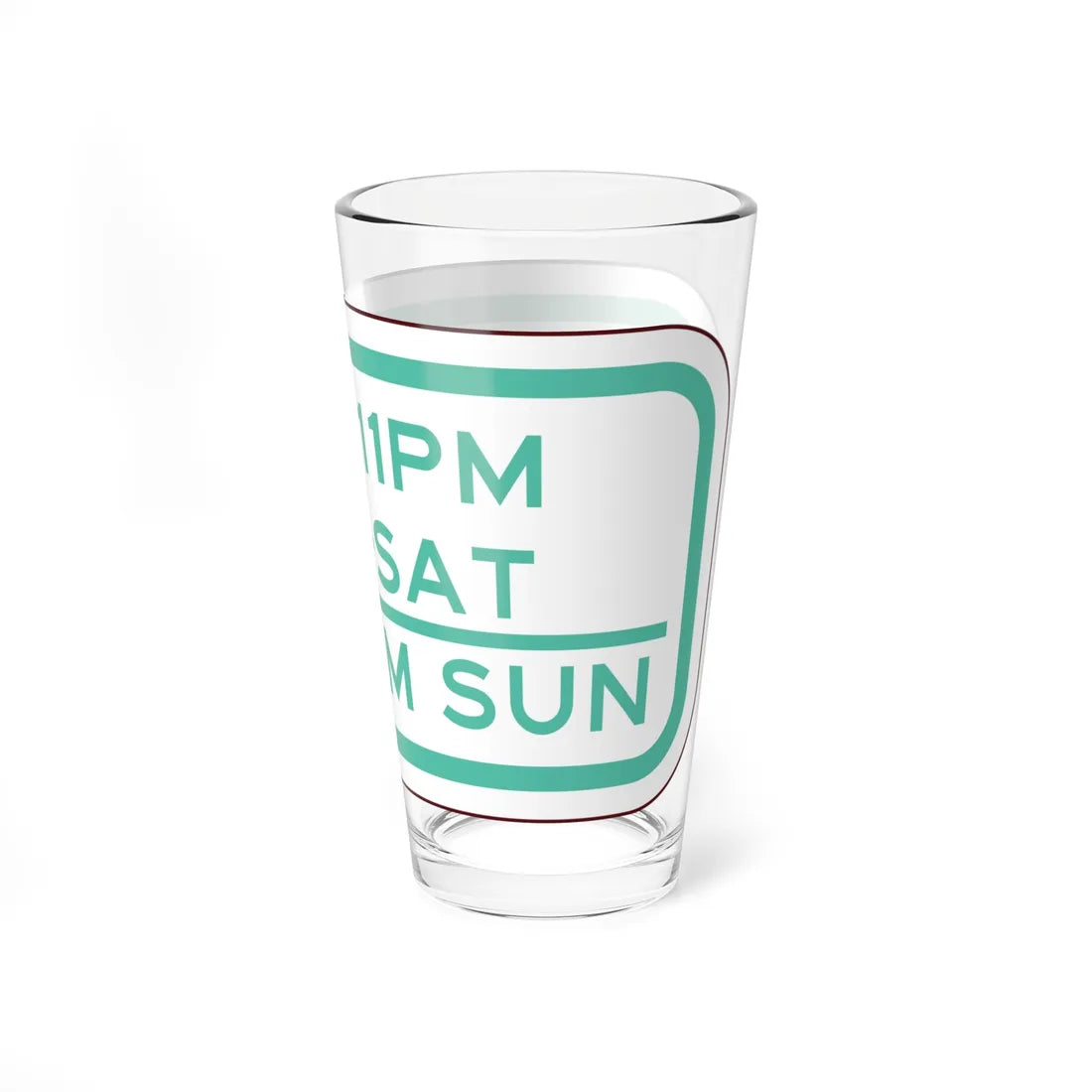 PBOT Road sign P4690 (Oregon) (Road Sign) Pint Glass 16oz - Go Mug Yourself