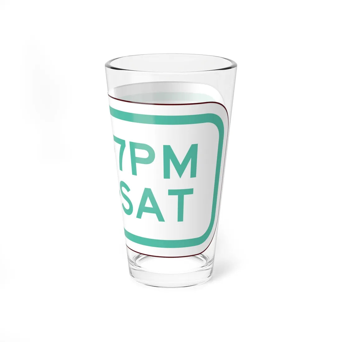 PBOT Road sign P4701 (Oregon) (Road Sign) Pint Glass 16oz - Go Mug Yourself