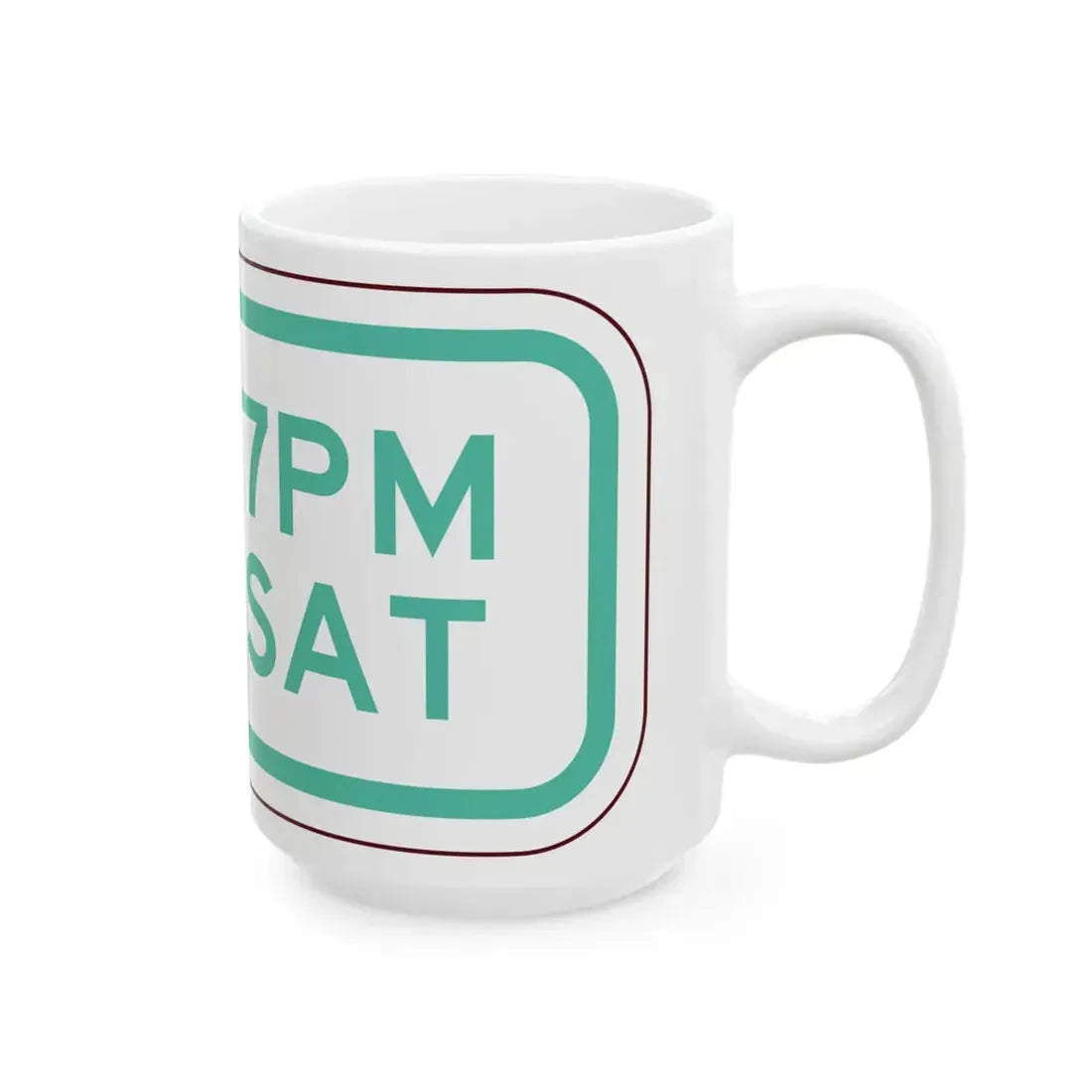 PBOT Road sign P4701 (Oregon) (Road Sign) White Coffee Mug - Go Mug Yourself