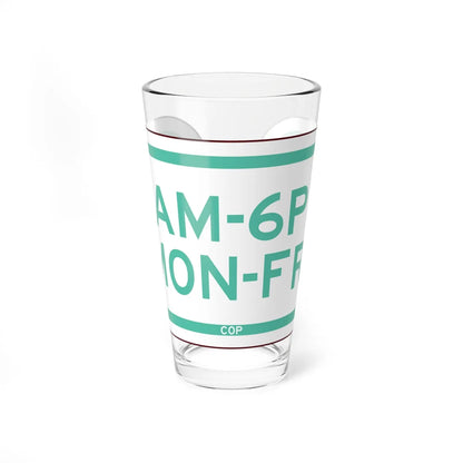 PBOT Road sign P4702 (Oregon) (Road Sign) Pint Glass 16oz 16oz - Go Mug Yourself