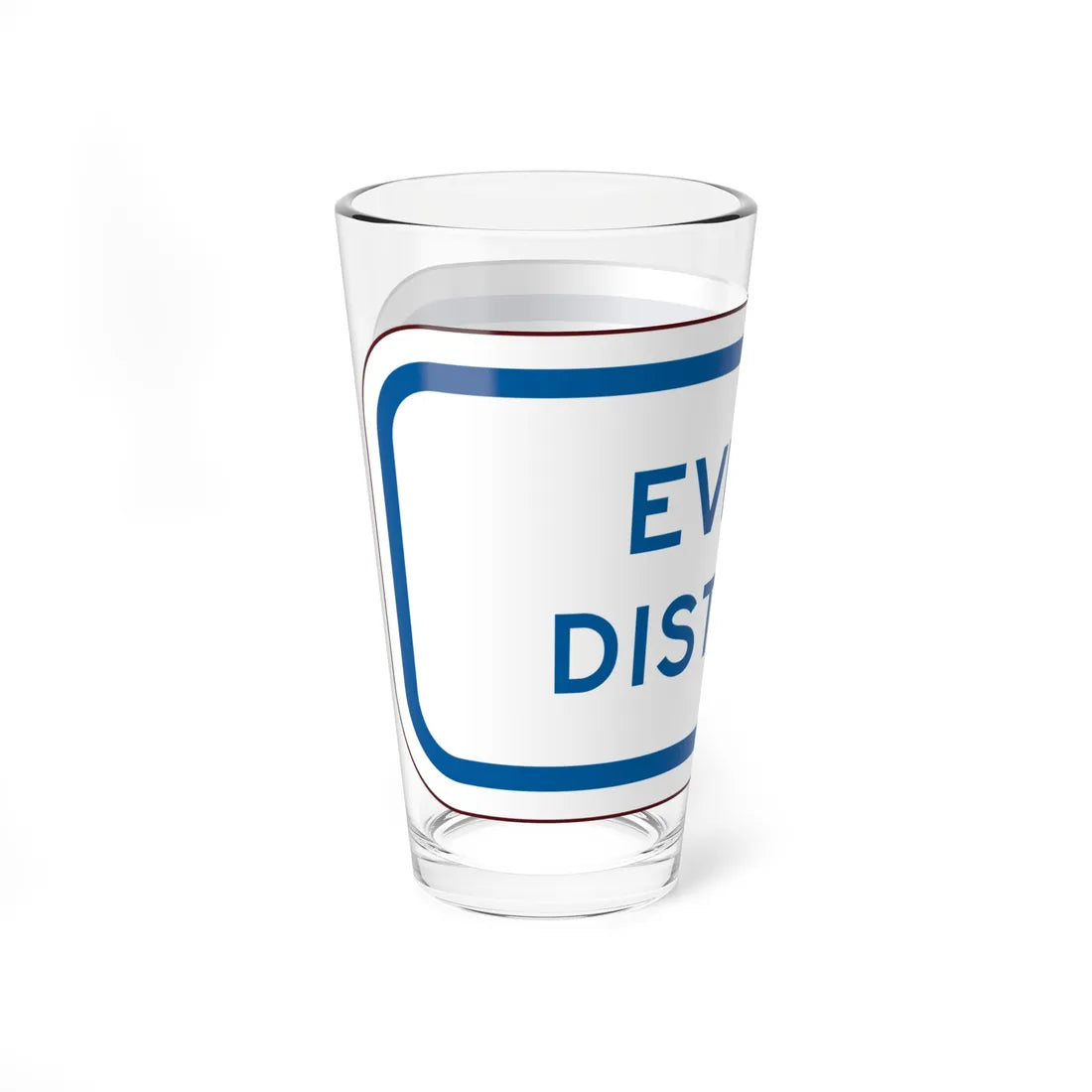 PBOT Road sign P4730 (Oregon) (Road Sign) Pint Glass 16oz - Go Mug Yourself