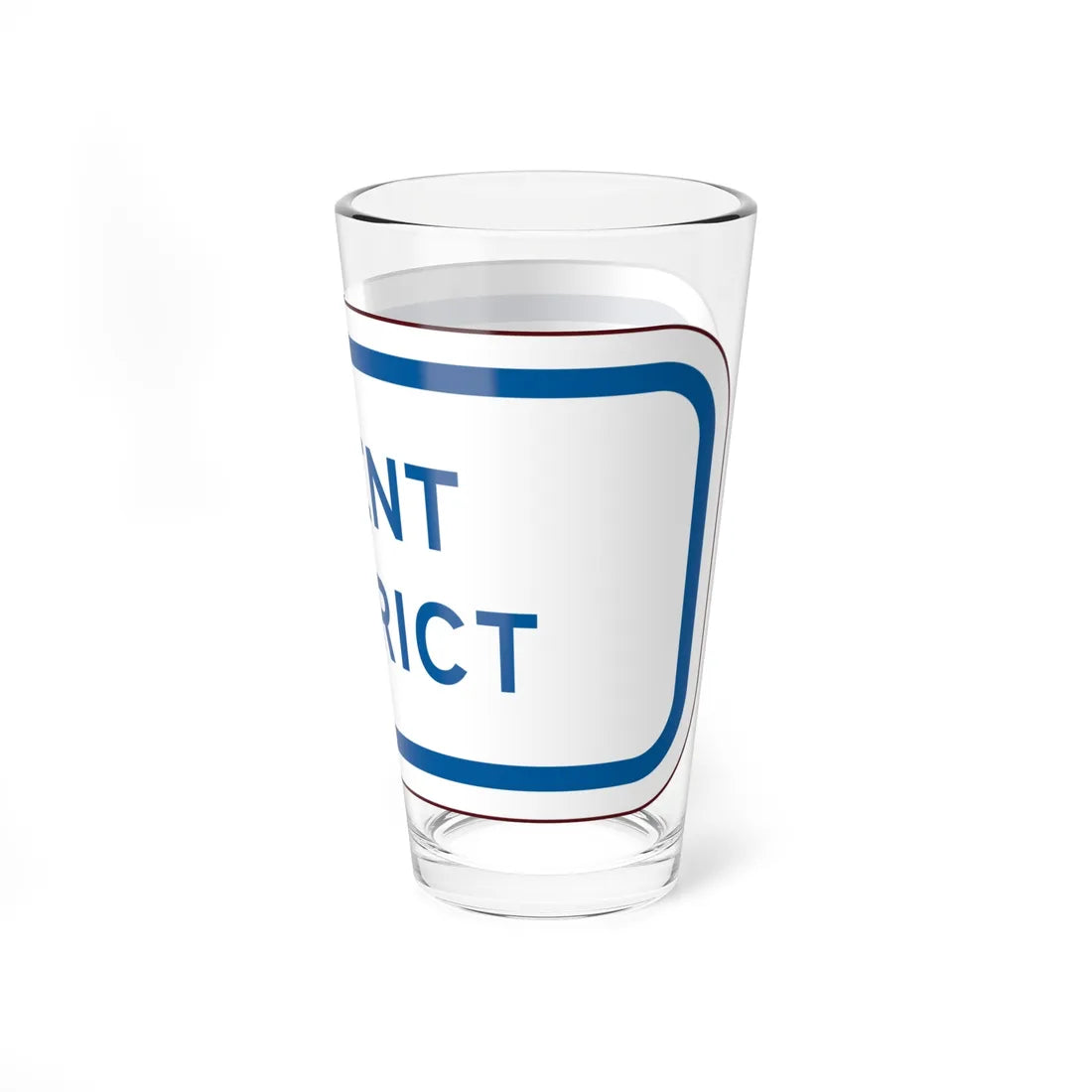 PBOT Road sign P4730 (Oregon) (Road Sign) Pint Glass 16oz - Go Mug Yourself