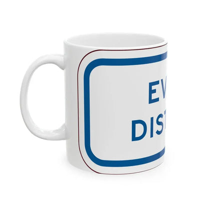 PBOT Road sign P4730 (Oregon) (Road Sign) White Coffee Mug - Go Mug Yourself
