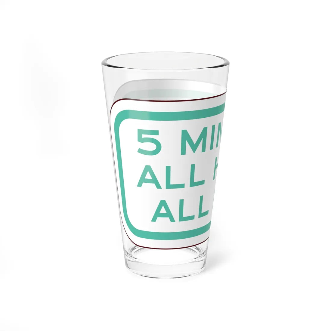 PBOT Road sign P4740 (Oregon) (Road Sign) Pint Glass 16oz - Go Mug Yourself