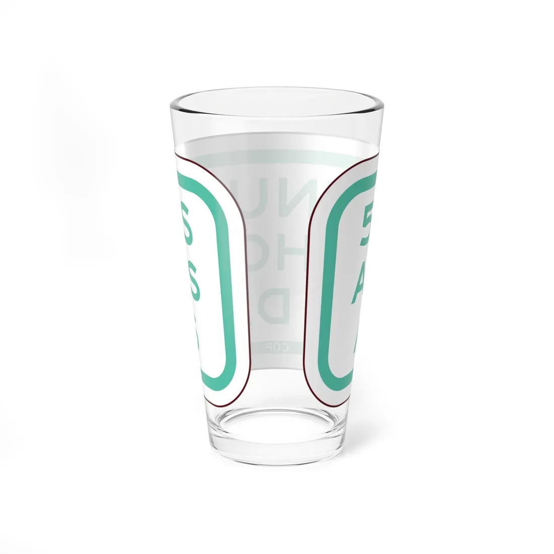 PBOT Road sign P4740 (Oregon) (Road Sign) Pint Glass 16oz - Go Mug Yourself