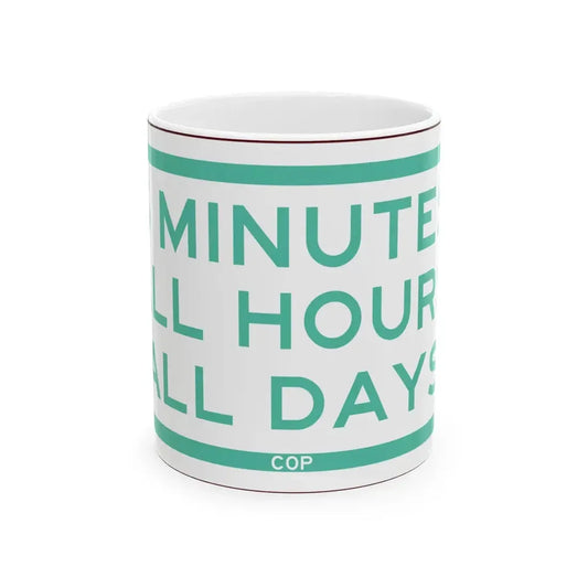 PBOT Road sign P4740 (Oregon) (Road Sign) White Coffee Mug 11oz - Go Mug Yourself
