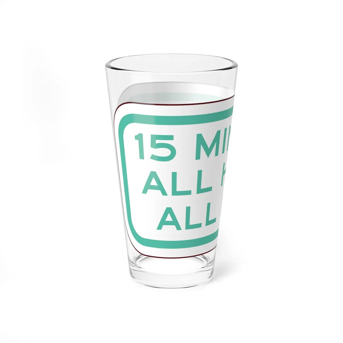 PBOT Road sign P4750 (Oregon) (Road Sign) Pint Glass 16oz - Go Mug Yourself