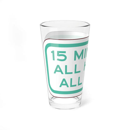 PBOT Road sign P4750 (Oregon) (Road Sign) Pint Glass 16oz - Go Mug Yourself