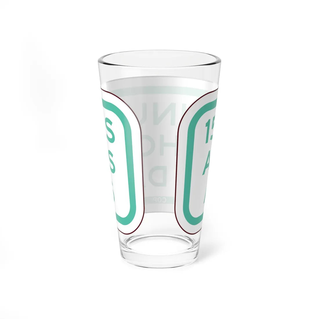 PBOT Road sign P4750 (Oregon) (Road Sign) Pint Glass 16oz - Go Mug Yourself