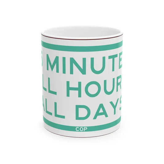 PBOT Road sign P4750 (Oregon) (Road Sign) White Coffee Mug 11oz - Go Mug Yourself