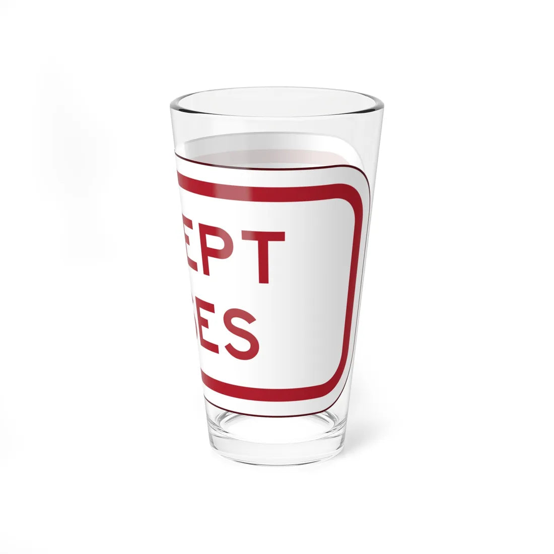 PBOT Road sign P4800 (Oregon) (Road Sign) Pint Glass 16oz - Go Mug Yourself