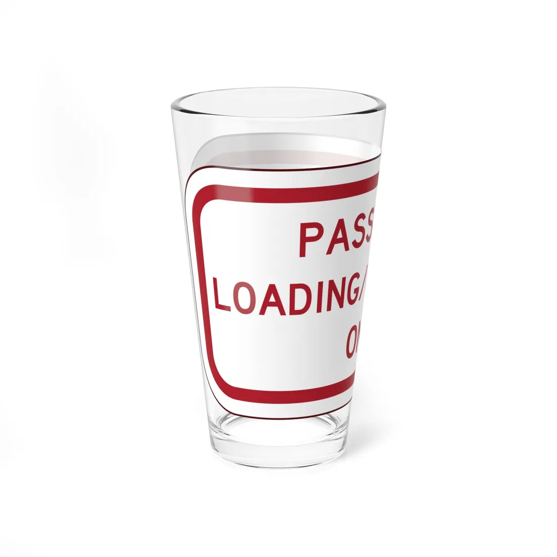 PBOT Road sign P4870 (Oregon) (Road Sign) Pint Glass 16oz - Go Mug Yourself