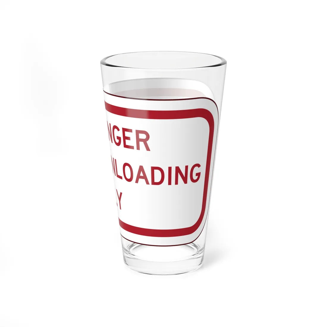 PBOT Road sign P4870 (Oregon) (Road Sign) Pint Glass 16oz - Go Mug Yourself