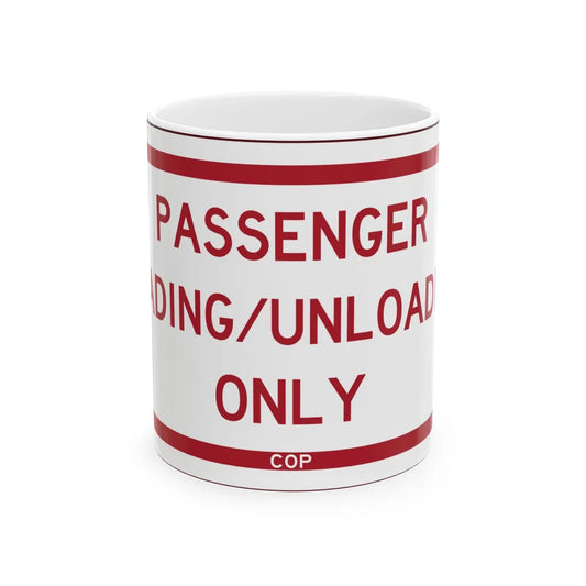 PBOT Road sign P4870 (Oregon) (Road Sign) White Coffee Mug 11oz - Go Mug Yourself