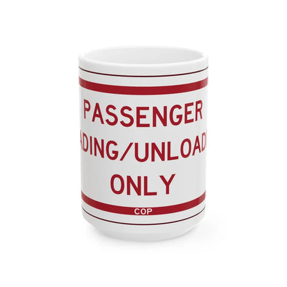 PBOT Road sign P4870 (Oregon) (Road Sign) White Coffee Mug 15oz - Go Mug Yourself