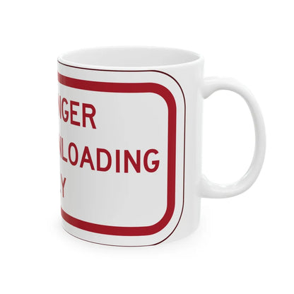 PBOT Road sign P4870 (Oregon) (Road Sign) White Coffee Mug - Go Mug Yourself