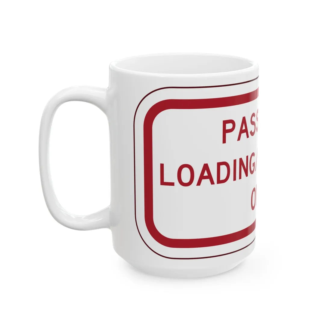PBOT Road sign P4870 (Oregon) (Road Sign) White Coffee Mug - Go Mug Yourself