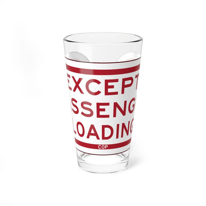 PBOT Road sign P4880 (Oregon) (Road Sign) Pint Glass 16oz 16oz - Go Mug Yourself