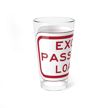 PBOT Road sign P4880 (Oregon) (Road Sign) Pint Glass 16oz - Go Mug Yourself