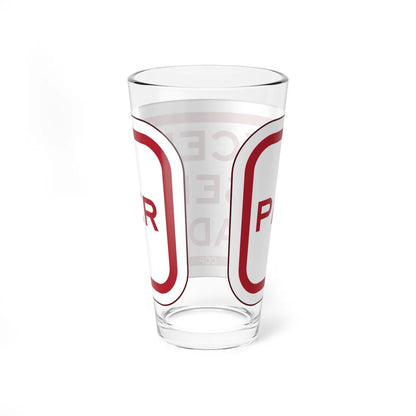 PBOT Road sign P4880 (Oregon) (Road Sign) Pint Glass 16oz - Go Mug Yourself