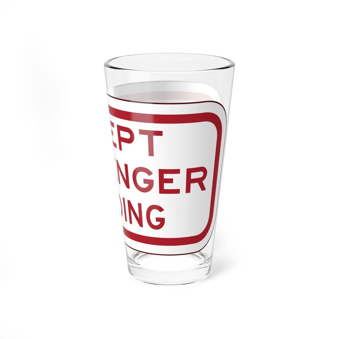 PBOT Road sign P4880 (Oregon) (Road Sign) Pint Glass 16oz - Go Mug Yourself