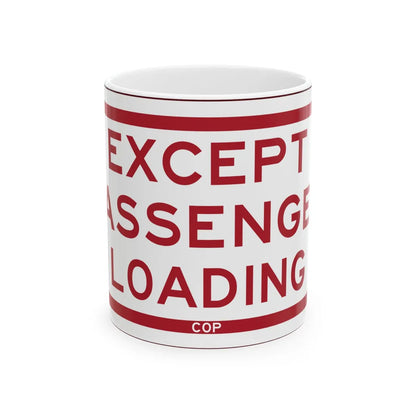 PBOT Road sign P4880 (Oregon) (Road Sign) White Coffee Mug 11oz - Go Mug Yourself