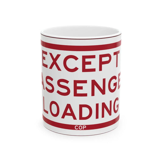 PBOT Road sign P4880 (Oregon) (Road Sign) White Coffee Mug 11oz - Go Mug Yourself