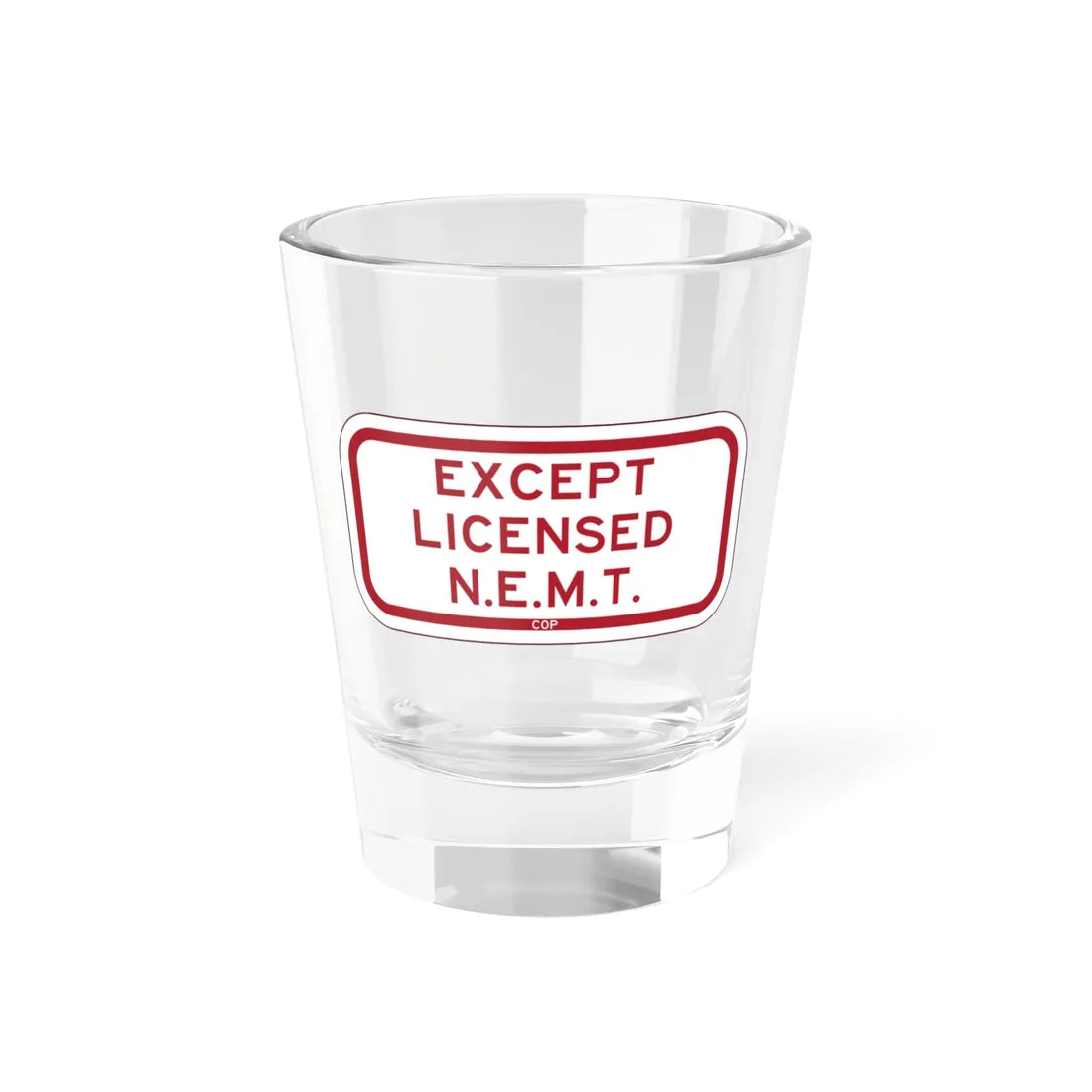 PBOT Road sign P4890 (Oregon) (Road Sign) Shot Glass 1.5oz 1.5oz - Go Mug Yourself