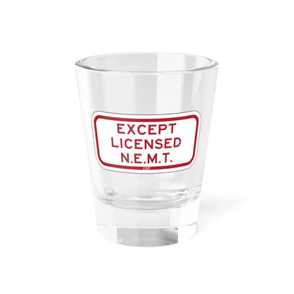 PBOT Road sign P4890 (Oregon) (Road Sign) Shot Glass 1.5oz 1.5oz - Go Mug Yourself