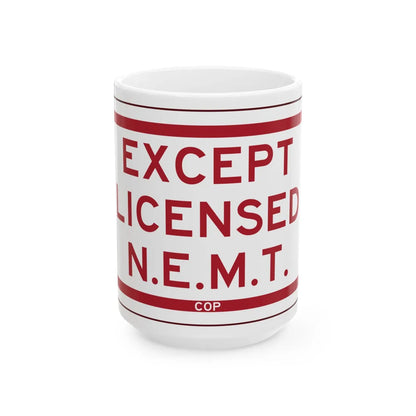 PBOT Road sign P4890 (Oregon) (Road Sign) White Coffee Mug 15oz - Go Mug Yourself