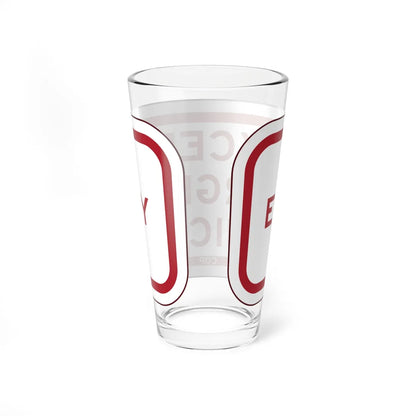 PBOT Road sign P4895 (Oregon) (Road Sign) Pint Glass 16oz - Go Mug Yourself