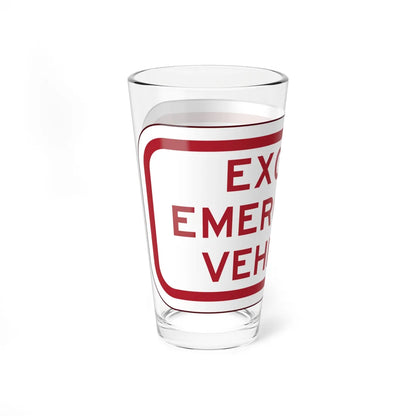 PBOT Road sign P4895 (Oregon) (Road Sign) Pint Glass 16oz - Go Mug Yourself