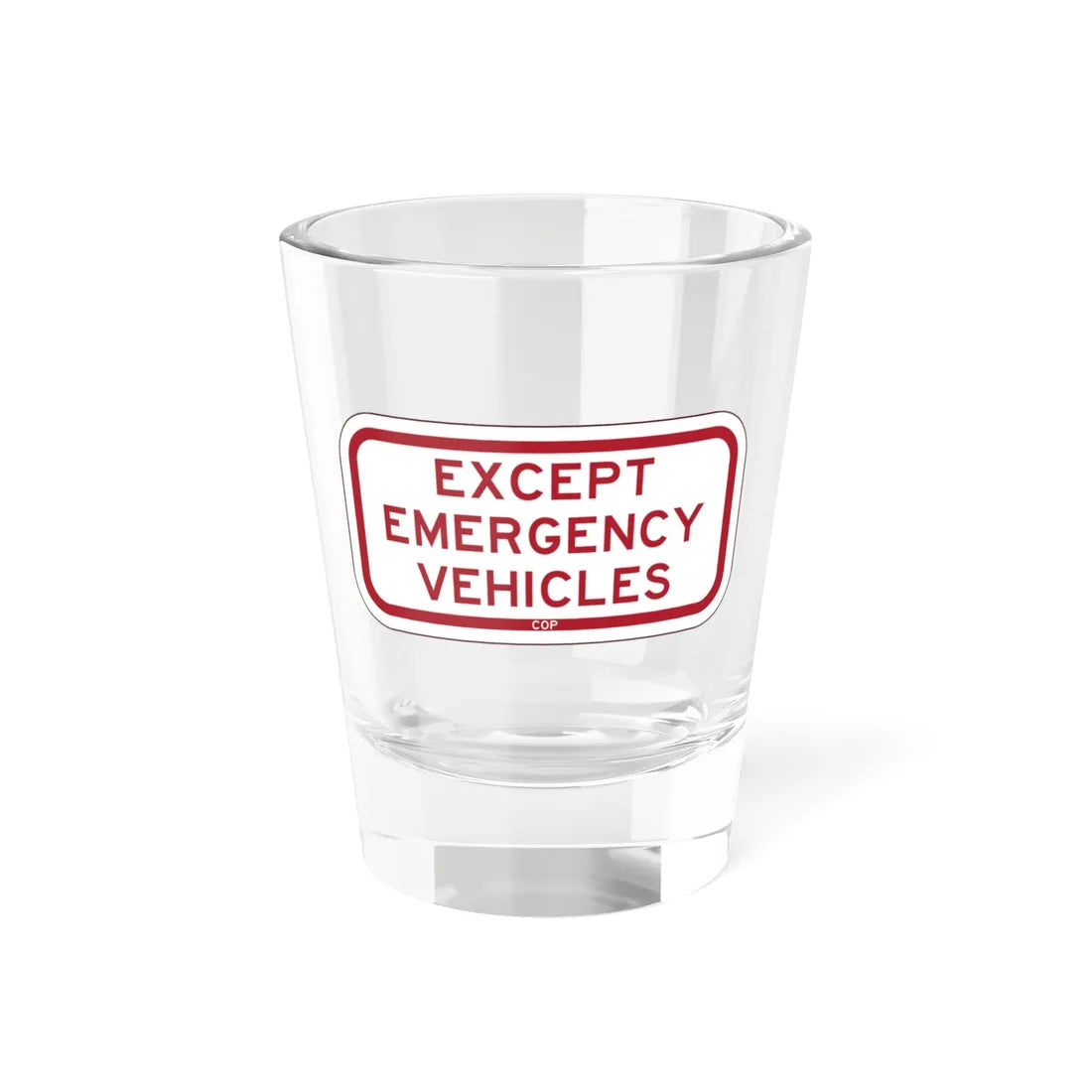 PBOT Road sign P4895 (Oregon) (Road Sign) Shot Glass 1.5oz 1.5oz - Go Mug Yourself