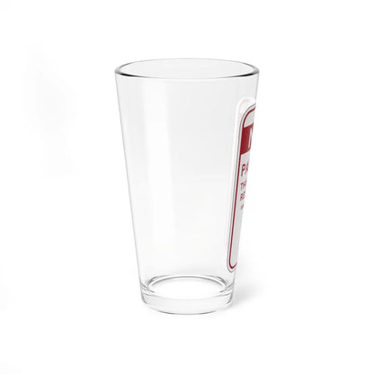 PBOT Road sign P6070 (Oregon) (Road Sign) Pint Glass 16oz - Go Mug Yourself