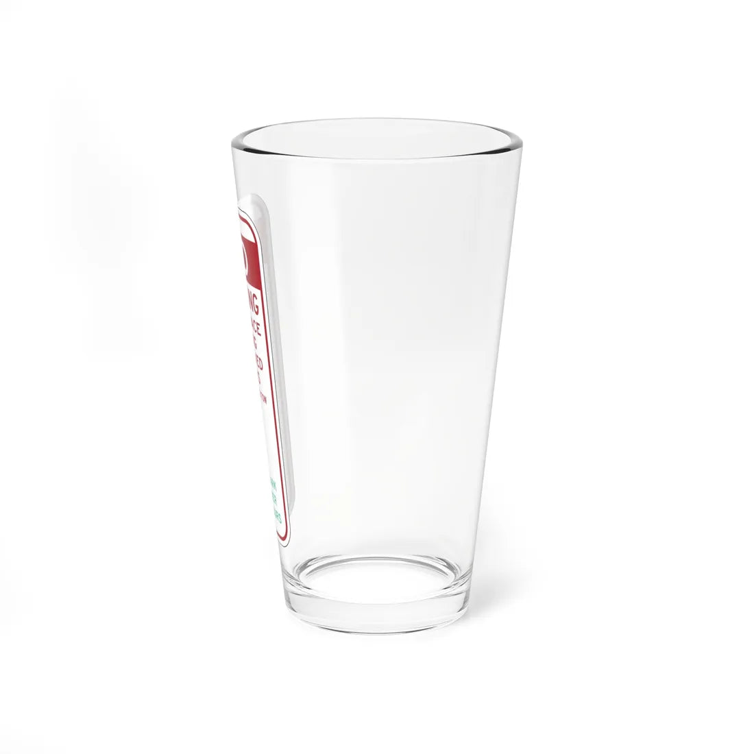 PBOT Road sign P6075 (Oregon) (Road Sign) Pint Glass 16oz - Go Mug Yourself