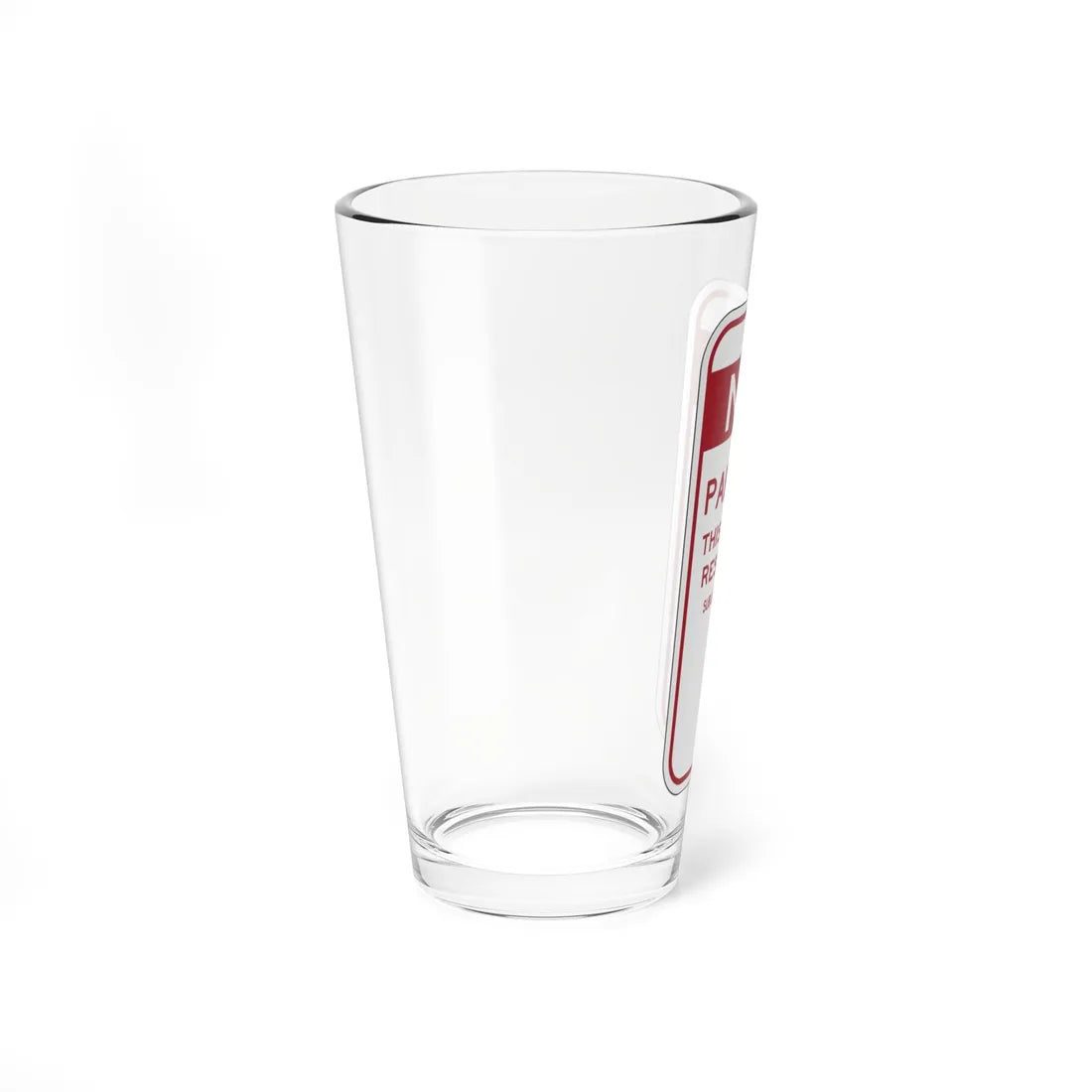 PBOT Road sign P6080 (Oregon) (Road Sign) Pint Glass 16oz - Go Mug Yourself