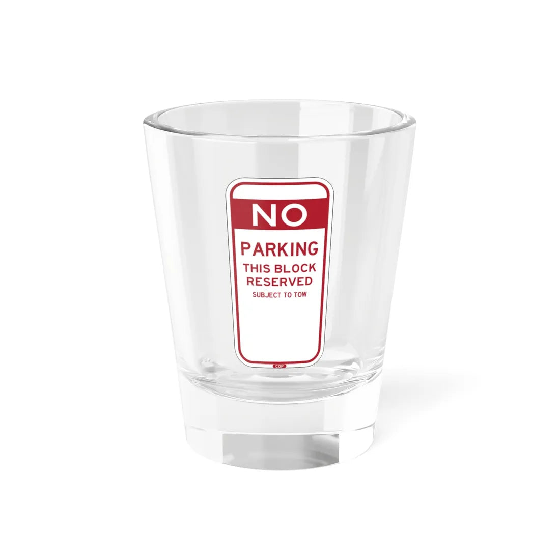 PBOT Road sign P6080 (Oregon) (Road Sign) Shot Glass 1.5oz 1.5oz - Go Mug Yourself