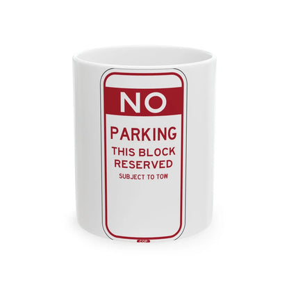 PBOT Road sign P6080 (Oregon) (Road Sign) White Coffee Mug 11oz - Go Mug Yourself