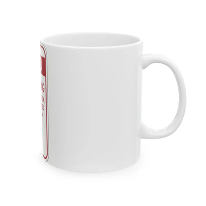 PBOT Road sign P6080 (Oregon) (Road Sign) White Coffee Mug - Go Mug Yourself