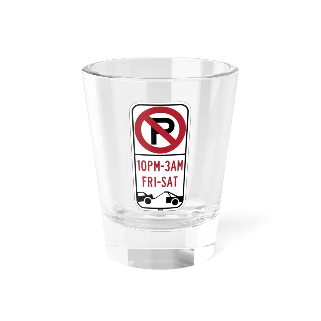 PBOT Road sign P6090 (Oregon) (Road Sign) Shot Glass 1.5oz 1.5oz - Go Mug Yourself