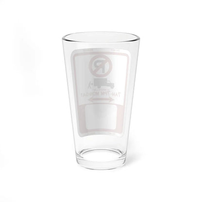 PBOT Road sign P6100 (Oregon) (Road Sign) Pint Glass 16oz - Go Mug Yourself