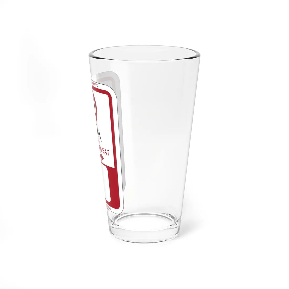 PBOT Road sign P6100 (Oregon) (Road Sign) Pint Glass 16oz - Go Mug Yourself