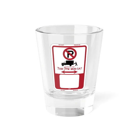 PBOT Road sign P6100 (Oregon) (Road Sign) Shot Glass 1.5oz 1.5oz - Go Mug Yourself