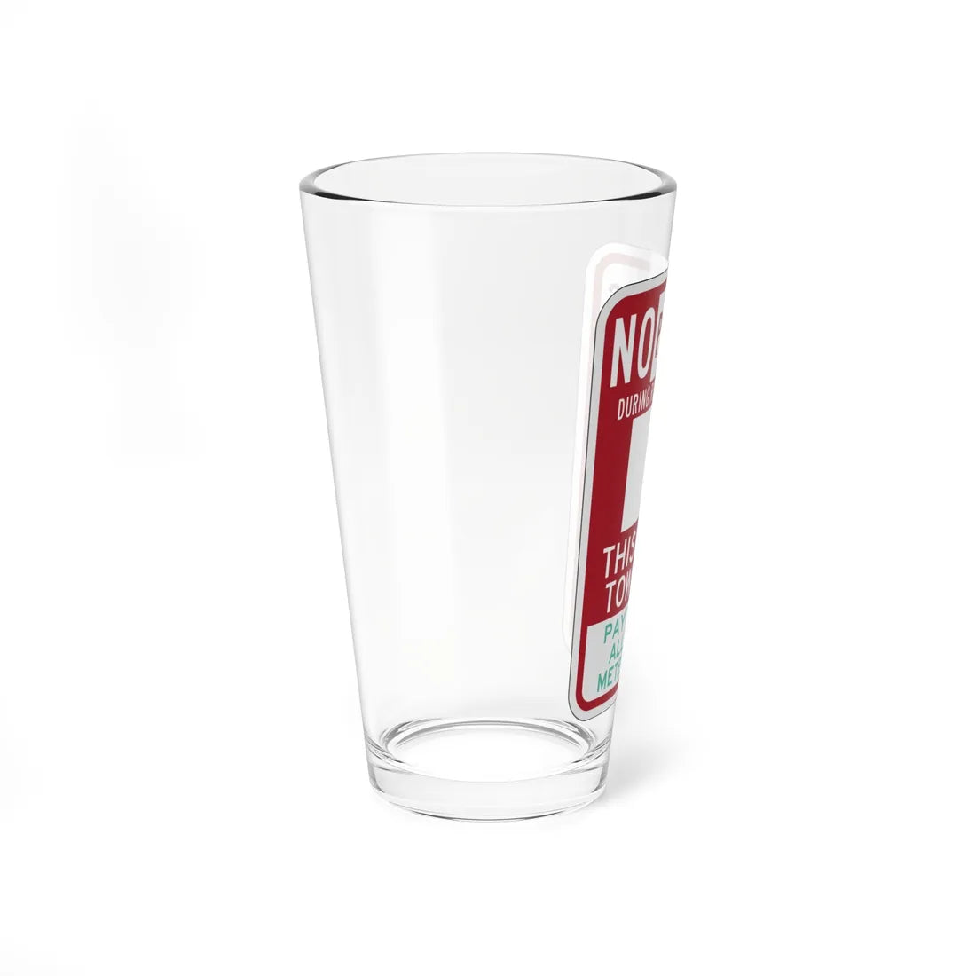 PBOT Road sign P6110 (Oregon) (Road Sign) Pint Glass 16oz - Go Mug Yourself